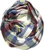 🧣 bowbear womens tricolor infinity harvest scarves & wraps: enhancing women's accessories logo