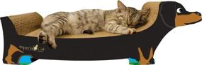 img 1 attached to 🐱 Enhance Your Cat's Playtime with the Imperial Cat Black Dachshund Scratch 'n Shape, Large