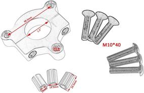 img 2 attached to 🚲 JRL 1.5" Hub 415 Chain 38mm Gold CNC Adapter for 49cc 50cc 66cc 80cc 2 Stroke Motorized Bicycle