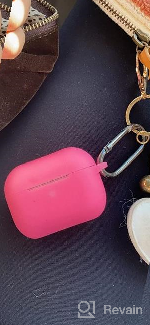 img 1 attached to Aqua Silicone Protective AirPods Pro Case With Keychain - Shockproof Cover Skin For 2019 Apple Charging Case review by James Cabot