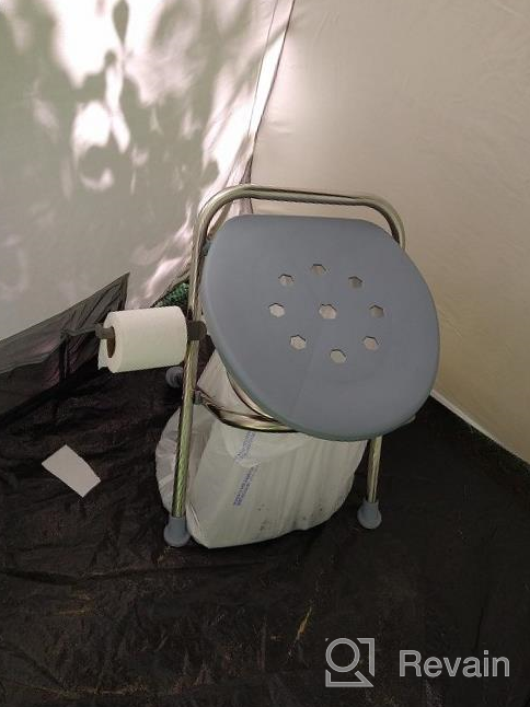 img 1 attached to Travel With Comfort: BLIKA Portable Stainless Steel Toilet Seat For Camping And Road Trips review by Jason Elliss