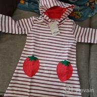 img 1 attached to VIKITA Toddler Cartoon Appliques Striped Girls' Clothing review by Jessica Prive