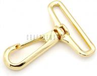 2pcs 1-1/2 inch gold push gate snap hooks - craftmemore sc44 swivel lobster claw clasp purse making hardware logo