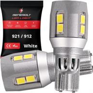 (2 pack) benebolt t15 906 led bulb - 3000 lumens bright 6000k white backup lights for increased night visibility logo