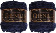heart of the ocean chenille yarn - камвольный вес - 2 торта - 100 г / торт от jubileeyarn: оптимально для seo логотип
