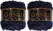heart of the ocean chenille yarn - worsted weight - 2 cakes - 100g/cake by jubileeyarn: optimal for seo logo