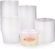 48 pack 16oz fuling plastic containers with lids - airtight bpa-free soup salad bowls for takeout & food storage логотип