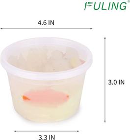 img 3 attached to 48 Pack 16oz Fuling Plastic Containers with Lids - Airtight BPA-Free Soup Salad Bowls for Takeout & Food Storage