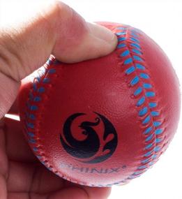 img 2 attached to PHINIX PXB0943 Подростковые резиновые бейсбольные мячи для тренировок и отдыха