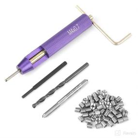 img 4 attached to 🔧 High-Quality 50pcs Stainless Steel Helicoil Type Set (M4 x 2D) - Thread Repair Installation Kit