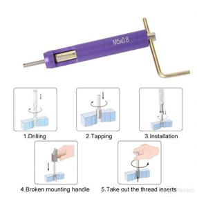 img 2 attached to 🔧 High-Quality 50pcs Stainless Steel Helicoil Type Set (M4 x 2D) - Thread Repair Installation Kit