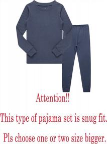 img 3 attached to KikizYe Boys' Long Sleeve Pajamas - Comfortable Kids Jammies For A Good Night'S Sleep