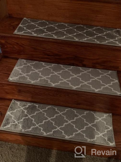 img 1 attached to Upgrade Your Stair Safety With SUSSEXHOME Polypropylene Carpet Strips - Easy To Install Runner Rugs W/ Double Adhesive Tape - Set Of 7 Decorative Mats In Brown review by Josh Hamler