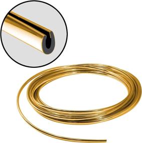 img 4 attached to 🚗 Gold Full Size U Shape Car Door Edge Guard Trim - 10 Feet