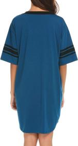 img 1 attached to 🌙 Elegantly Comfortable: Ekouaer Women's Cotton Nightgown for Luxurious Lingerie, Sleep & Lounge