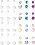 flexible and stylish pregnancy belly button rings - jforyou bioplast navel retainers логотип