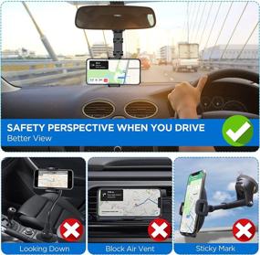 img 2 attached to Rearview Multifunctional Smartphone Universal Compatible
