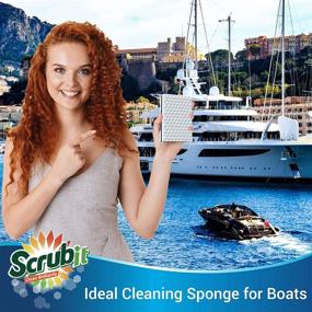 img 1 attached to SCRUBIT Premium Cleaner Sponge Cleaning