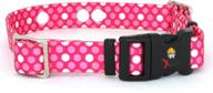 🐶 optimized replacement containment and training collar strap for leading dog fence brands - pink dots (medium: 13&#34; - 18&#34; x 3/4&#34;) logo