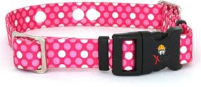 img 3 attached to 🐶 Optimized Replacement Containment and Training Collar Strap for Leading Dog Fence Brands - Pink Dots (Medium: 13&#34; - 18&#34; x 3/4&#34;)