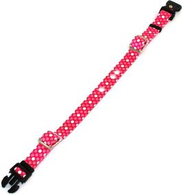 img 1 attached to 🐶 Optimized Replacement Containment and Training Collar Strap for Leading Dog Fence Brands - Pink Dots (Medium: 13&#34; - 18&#34; x 3/4&#34;)