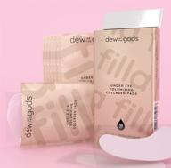 👁️ dew of the gods filla collagen under eye pads: ultimate solution for youthful eyes (10 sets) logo