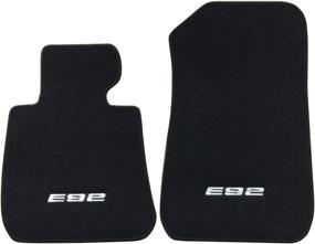 img 1 attached to 2007-2013 BMW E92 Logo 3-Series Floor Mat Set - Front & Rear Nylon Carpets by IKON MOTORSPORTS - Factory Fit & Enhanced Carpet liner - Fits 2008-2012 Models