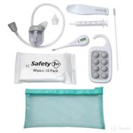 🤧 safety 1st sick day survival kit: boogease nasal aspirator - 2 nose tip sizes - grey logo