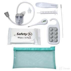 img 4 attached to 🤧 Safety 1st Sick Day Survival Kit: BoogEase Nasal Aspirator - 2 Nose Tip Sizes - Grey