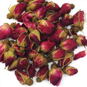 img 1 attached to Набор сухих цветов для изготовления свечей и мыла - 9 пакетов с цветами высшего качества AAA Food Grade, включая розовую розу, жасмин, лаванду, лист розы, лилию и многое другое - простая упаковка от Oameusa