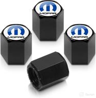 🔧 mopar tire valve caps with sleek black logo логотип