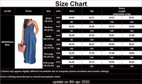 img 2 attached to Женское летнее макси-платье больших размеров: SeNight, сексуальное свободное длинное платье в полоску без рукавов с карманом