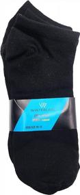 img 1 attached to Men'S 24-Pair Thin Low Cut Ankle Socks Bulk Pack, Breathable Lightweight Comfort