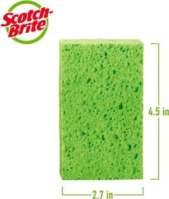img 1 attached to 🧽 Scotch-Brite ocelo Multi-Purpose Handy Sponge: 4 Assorted Color Sponges for Cleaning