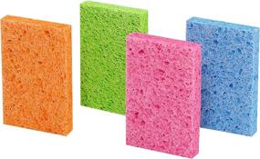 img 2 attached to 🧽 Scotch-Brite ocelo Multi-Purpose Handy Sponge: 4 Assorted Color Sponges for Cleaning