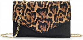 img 3 attached to Chic And Versatile: HOXIS Faux Leather Envelope Clutch Shoulder Bag For Women