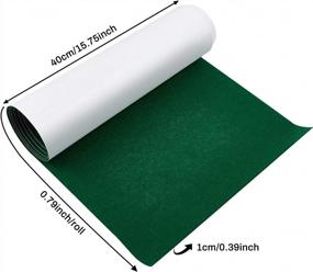 img 3 attached to BENECREAT 15.7X78.7" Christmas Green Self-Adhesive Felt Fabric Shelf Liner - DIY Costume Making, Festival Decor & Jewelry Drawer Boxes
