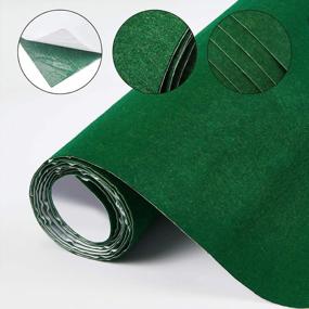 img 1 attached to BENECREAT 15.7X78.7" Christmas Green Self-Adhesive Felt Fabric Shelf Liner - DIY Costume Making, Festival Decor & Jewelry Drawer Boxes