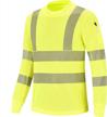 high visibility class 3 construction workwear long sleeve shirt for safety by aykrm logo