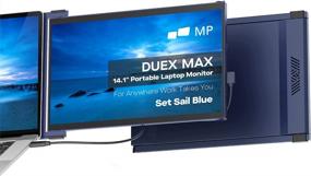 img 4 attached to Duex Portable Monitor Extender [Matte Screen] - Ideal for 14.1" Laptops