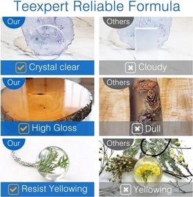 img 2 attached to Teexpert Fast-Curing Crystal Clear Epoxy Resin Kit: 16Oz, Demolds In 4 Hours, Ideal For Jewelry, DIY Art, And Casting Crafts, 8 Hour Cure Time