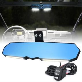 img 4 attached to Xprite Rearview Interior Aluminum Compatible