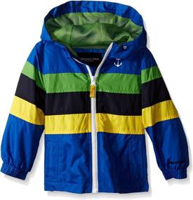 img 3 attached to London Fog Chest Stripe Jacket: Stylish Boys' Outerwear at Jackets & Coats