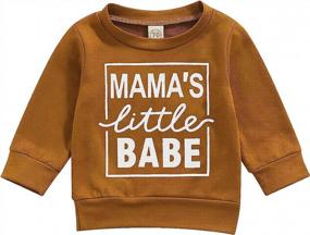 img 4 attached to 👶 Cute Unisex Baby Boy Girl Clothes: Comfy Sweatshirt Long Sleeve Shirt Sweater for Fall and Winter