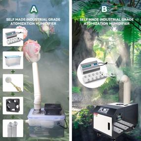 img 1 attached to 7000Ml/H 400W Mist Maker 10 Head Ultrasonic Pond Fogger - Create Magical Atmosphere For Landscape & Vegetable Preservation!