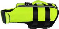 inflatable adjustable dog life jacket - petleso dog saver life jacket for swimming, surfing, boating - green логотип