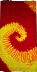 img 1 attached to 30" X 60" Tie Dye Beach Towel - Colortone Brand
