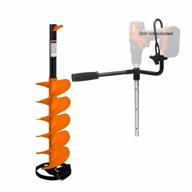 nordic legend e-drill nylon ice auger combo and universal adapter with 14” extension (8-in) logo