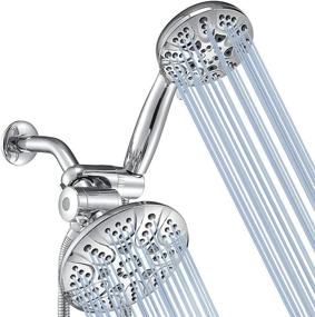 img 4 attached to 🚿 DOILIESE 30-Setting High Pressure Rain Shower Head with Handheld - Ultimate 3-Way Dual Combo for Luxurious Showers