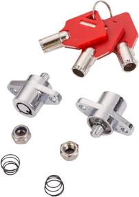 img 4 attached to 🔐 Harley Davidson Touring Saddlebag Lock Set for Electra Glide, Road Glide, Street Glide, and Road King (2014-2018) - Includes 3 Keys (Red)